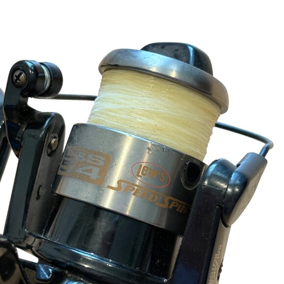 Lew's Speed Spin 5.8 Gear Ratio Fishing Reel Black & Silver - Picture 3 of 7